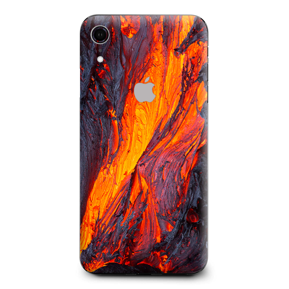 Charred Lava Volcano Ash Apple iPhone XR Skin
