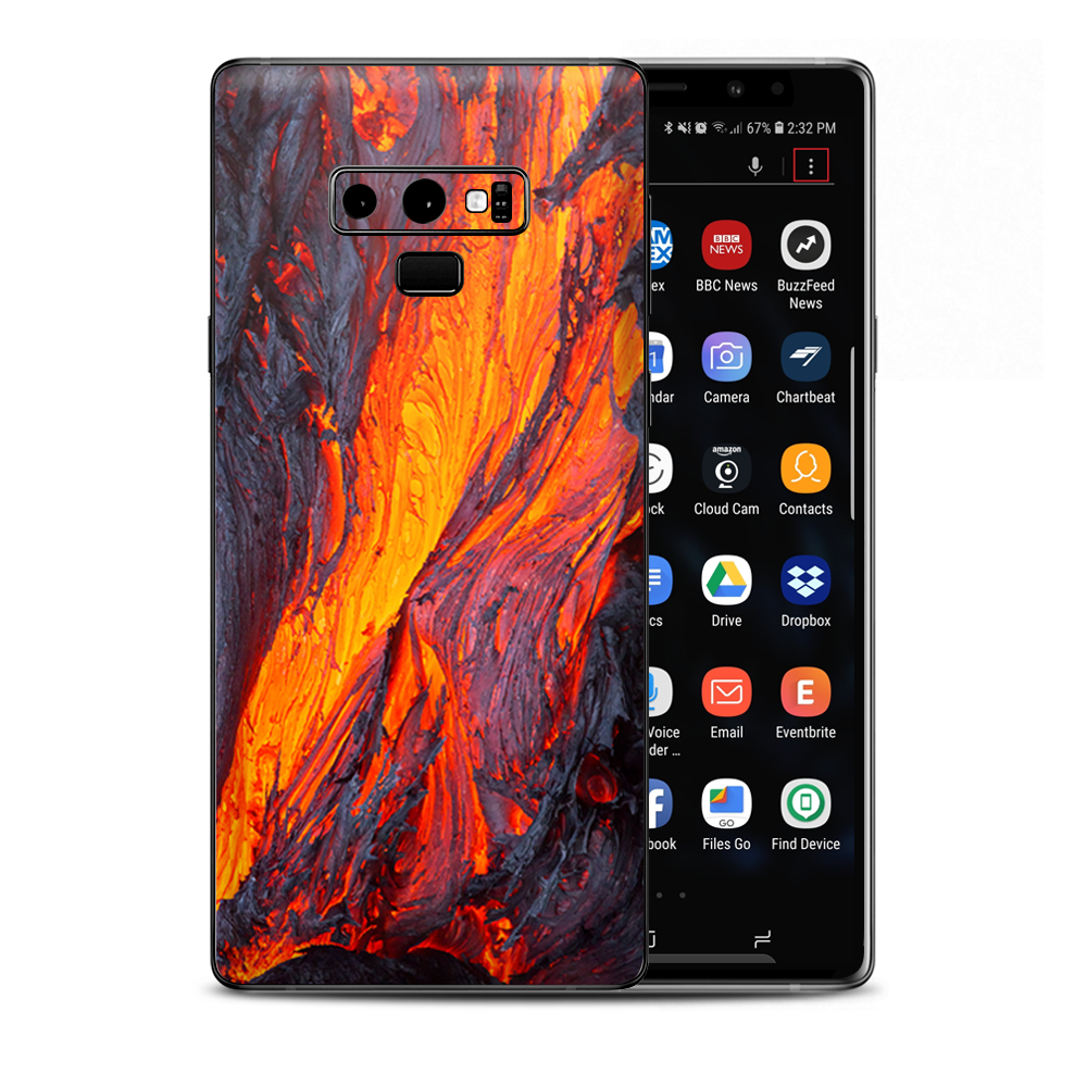 Charred Lava Volcano Ash Samsung Galaxy Note 9 Skin