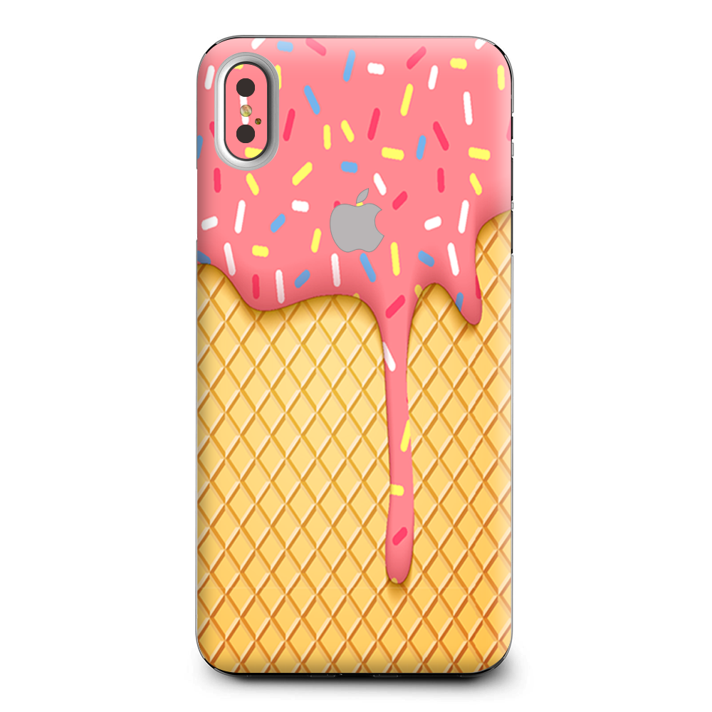 Ice Cream Cone Pink Sprinkles Apple iPhone XS Max Skin