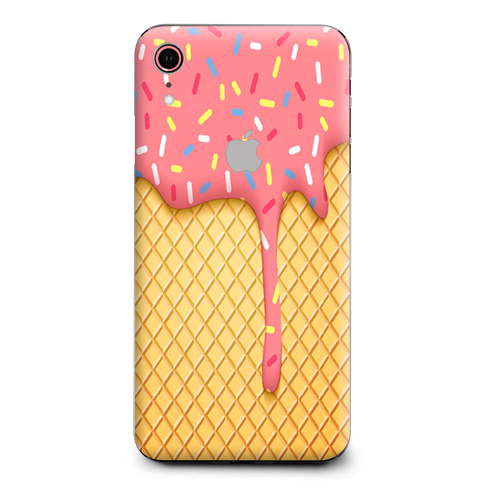Ice Cream Cone Pink Sprinkles Apple iPhone XR Skin