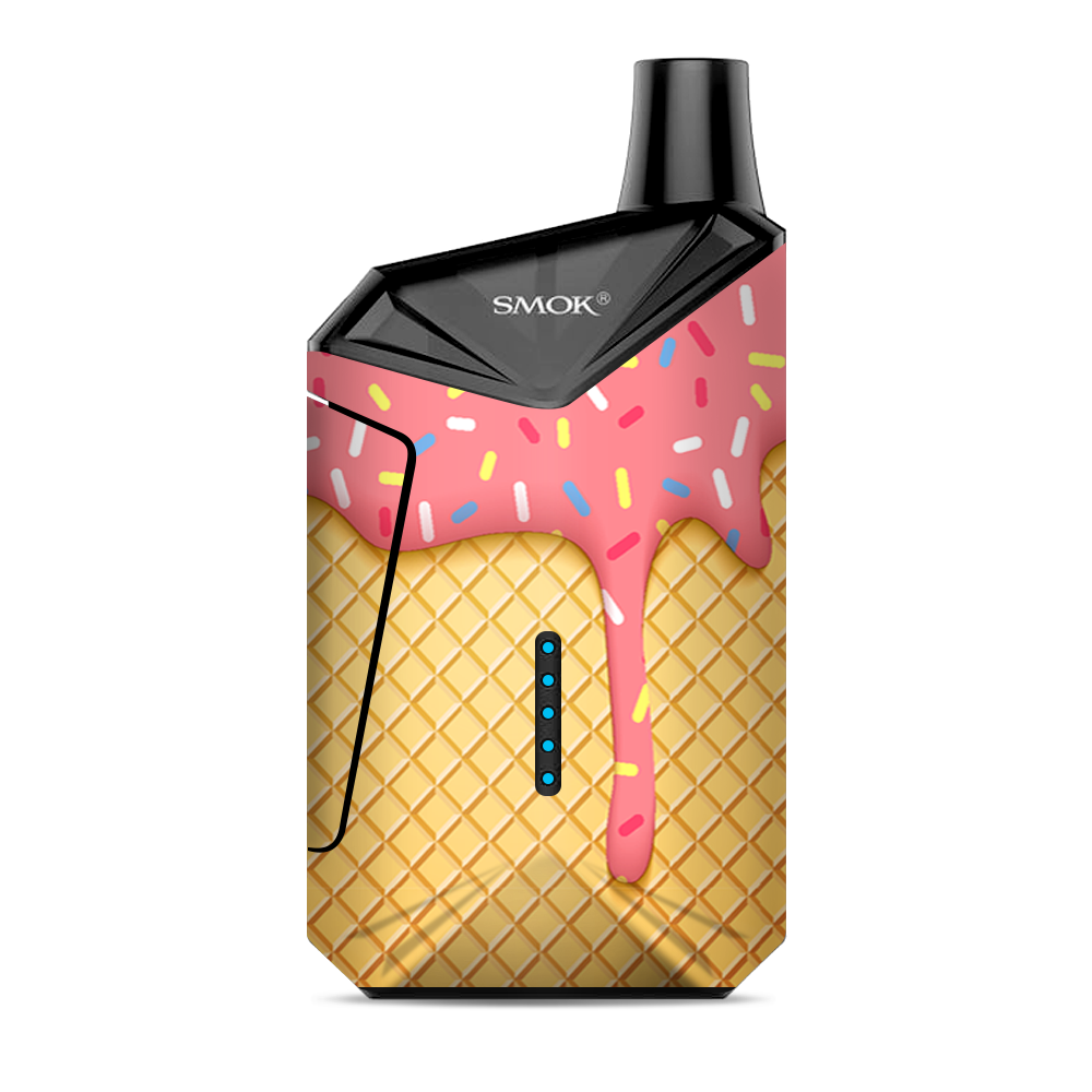  Ice Cream Cone Pink Sprinkles Smok  X-Force AIO Kit  Skin