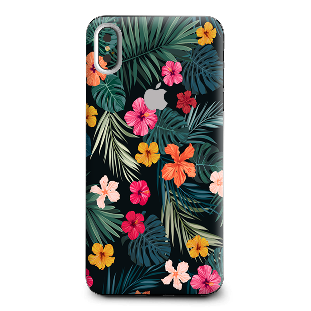 Hibiscus Flowers Tropical Hawaii Apple iPhone XS Max Skin