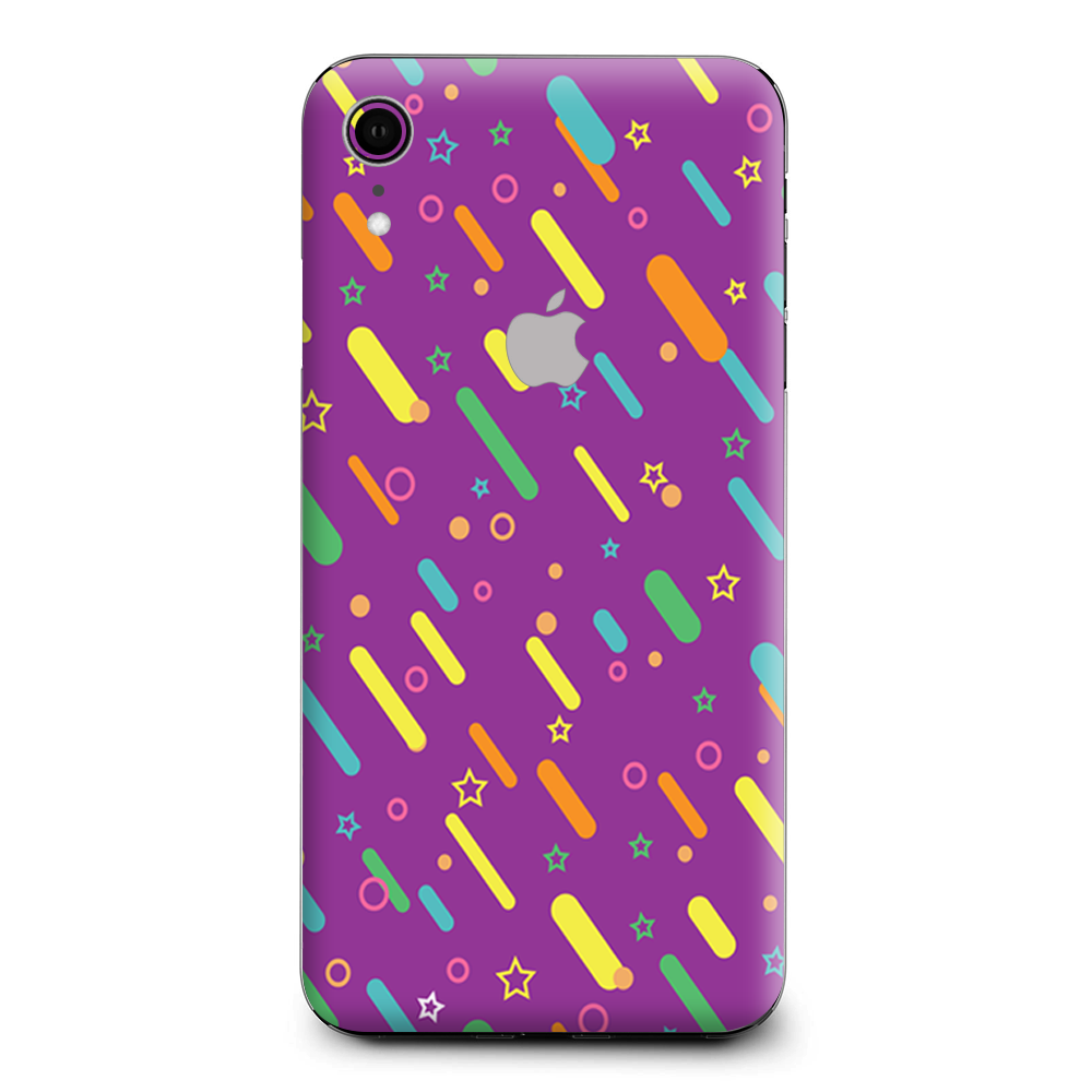 Purple Girly Sprinkles Cupcake Apple iPhone XR Skin