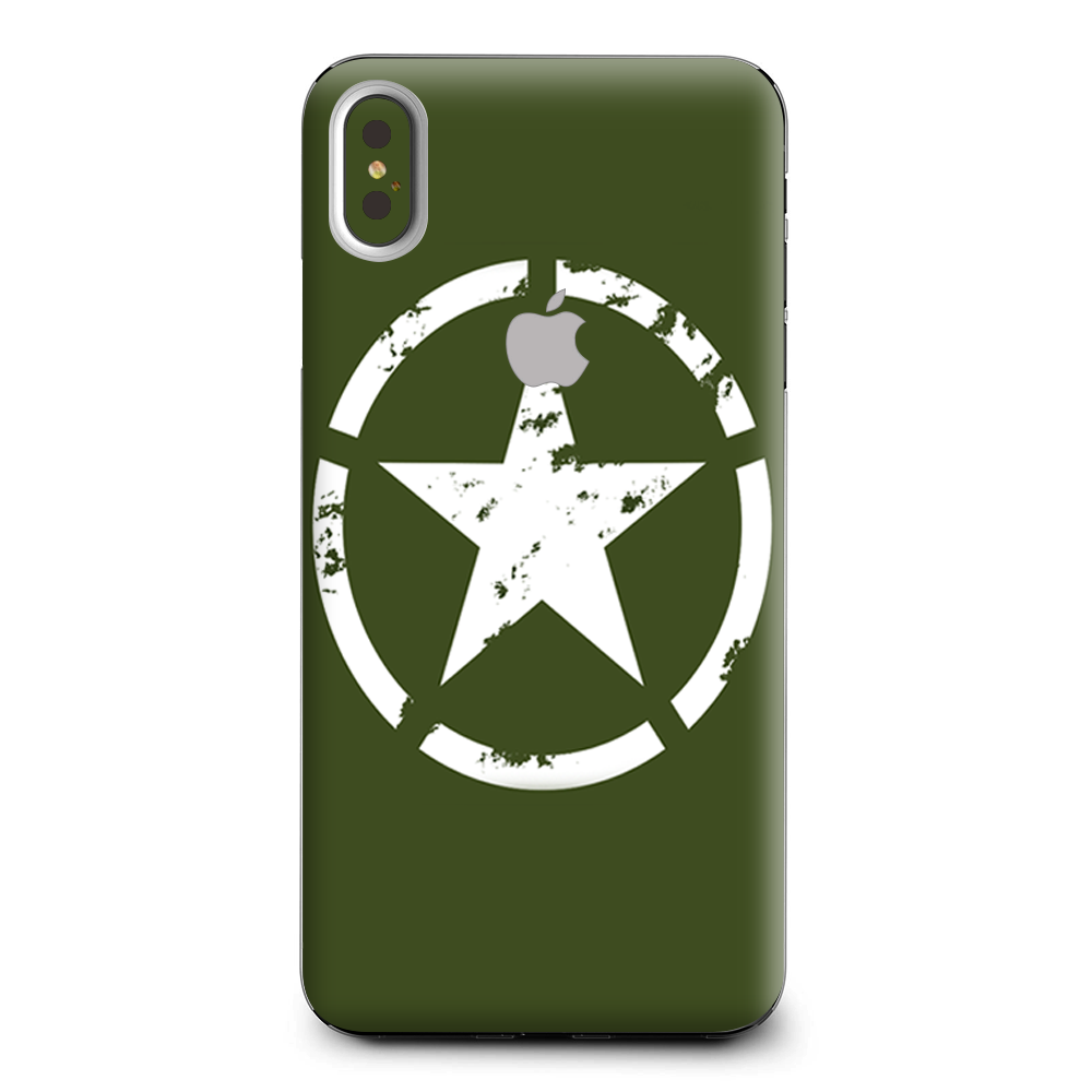 Green Army Star Military Apple iPhone XS Max Skin