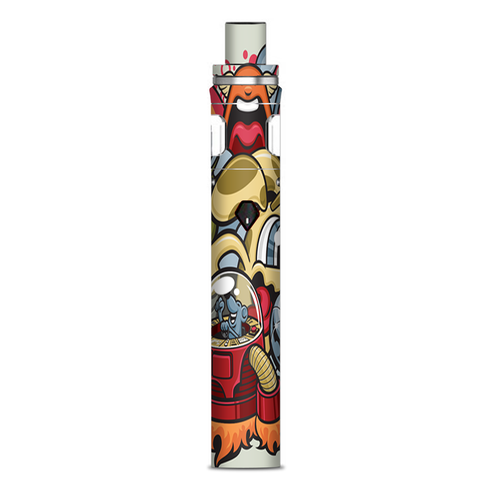  Aliens Cartoon Collage Sticker Smok Nord AIO 19 Skin