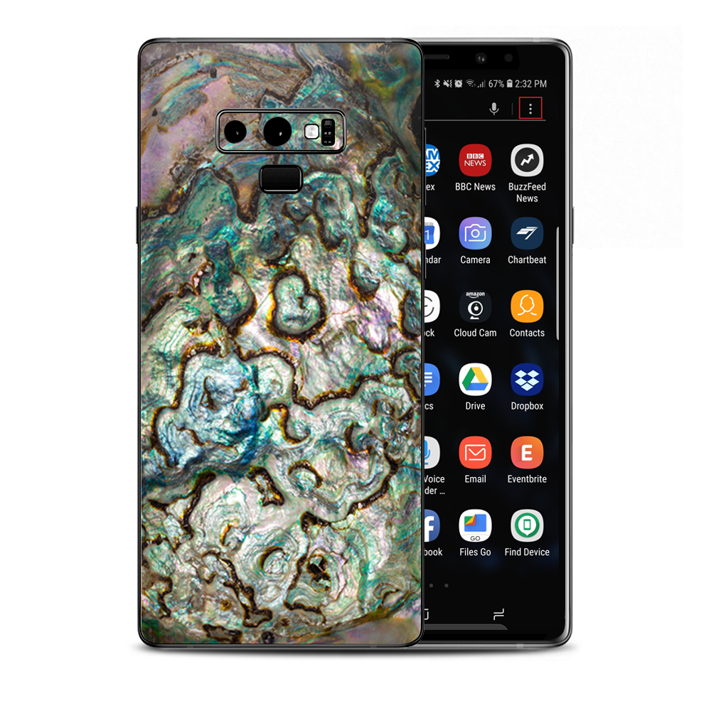 Abalone Shell Gold Underwater Samsung Galaxy Note 9 Skin