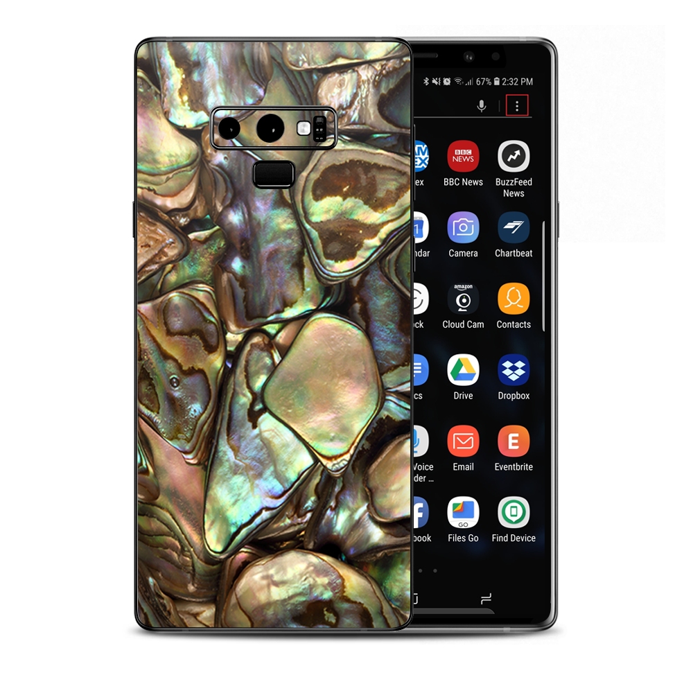 Gold Abalone Shell Large Samsung Galaxy Note 9 Skin