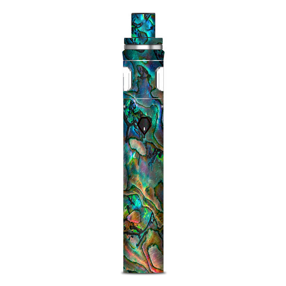  Abalone Shell Swirl Neon Green Opalescent Smok Nord AIO 19 Skin