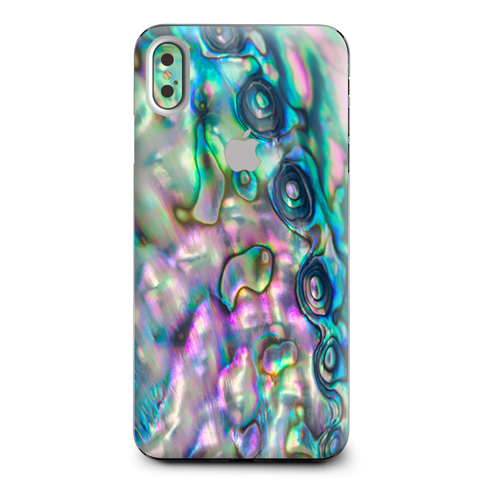 Abalone Shell Pink Green Blue Opal Apple iPhone XS Max Skin