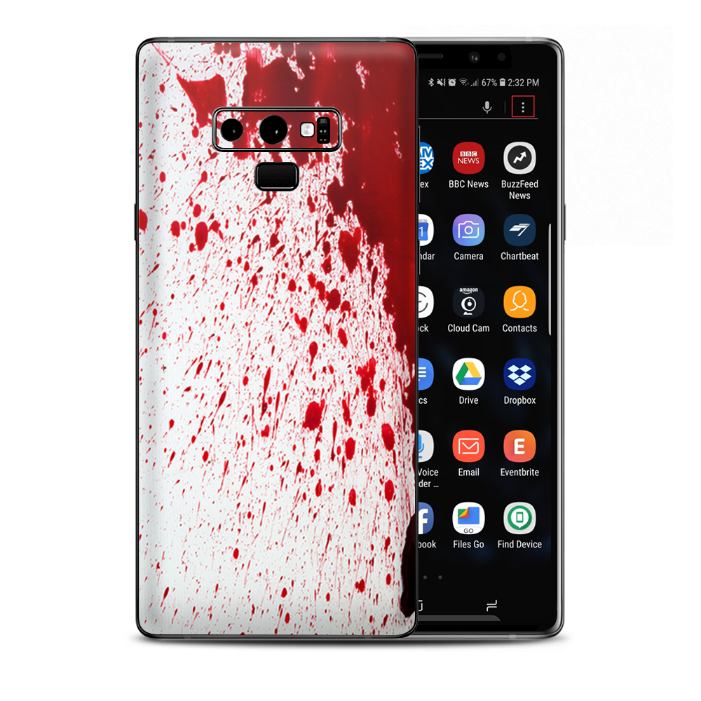 Blood Splatter Dexter Samsung Galaxy Note 9 Skin