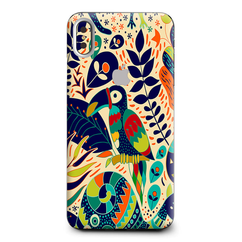 Pop Art Toucan Color Tropical Design Apple iPhone XS Max Skin