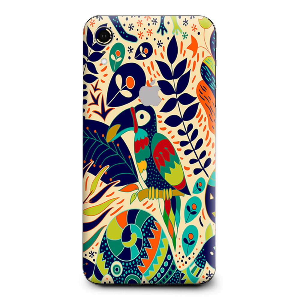 Pop Art Toucan Color Tropical Design Apple iPhone XR Skin