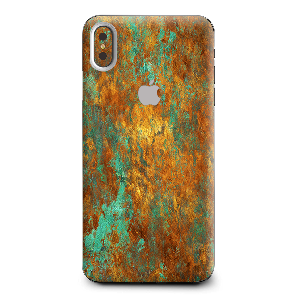 Copper Patina Metal Panel Apple iPhone XS Max Skin