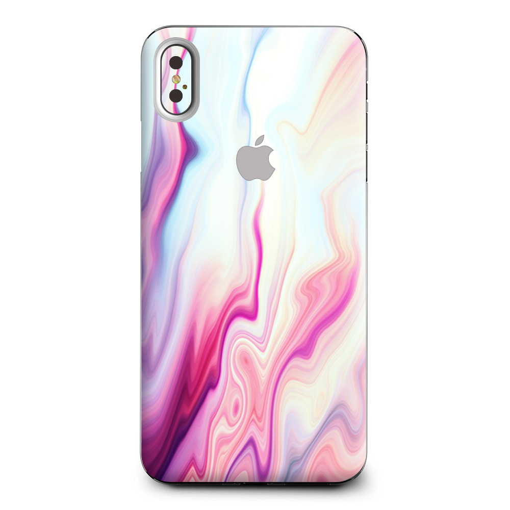 Pink Marble Glass Pastel Apple iPhone XS Max Skin