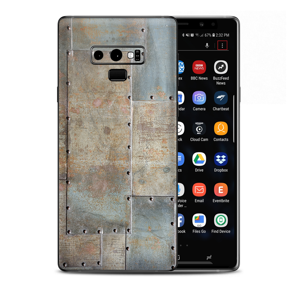 Metal Panel Aircraft Rivets Samsung Galaxy Note 9 Skin