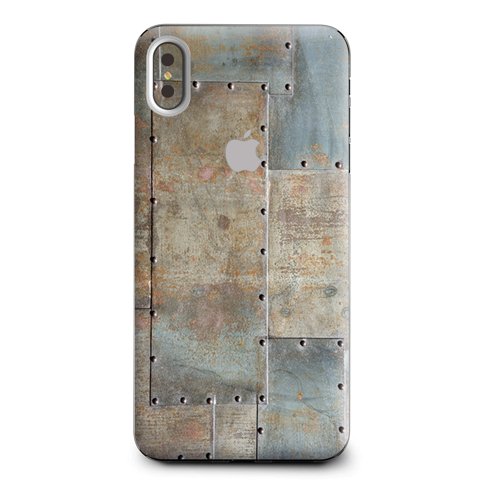 Metal Panel Aircraft Rivets Apple iPhone XS Max Skin