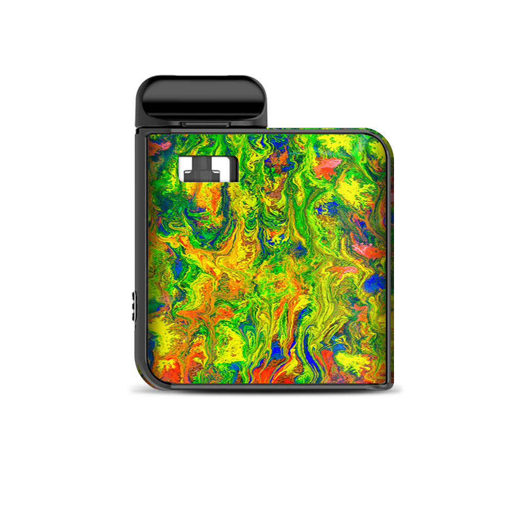  Green Trippy Color Mix Psychedelic Smok Mico Kit Skin