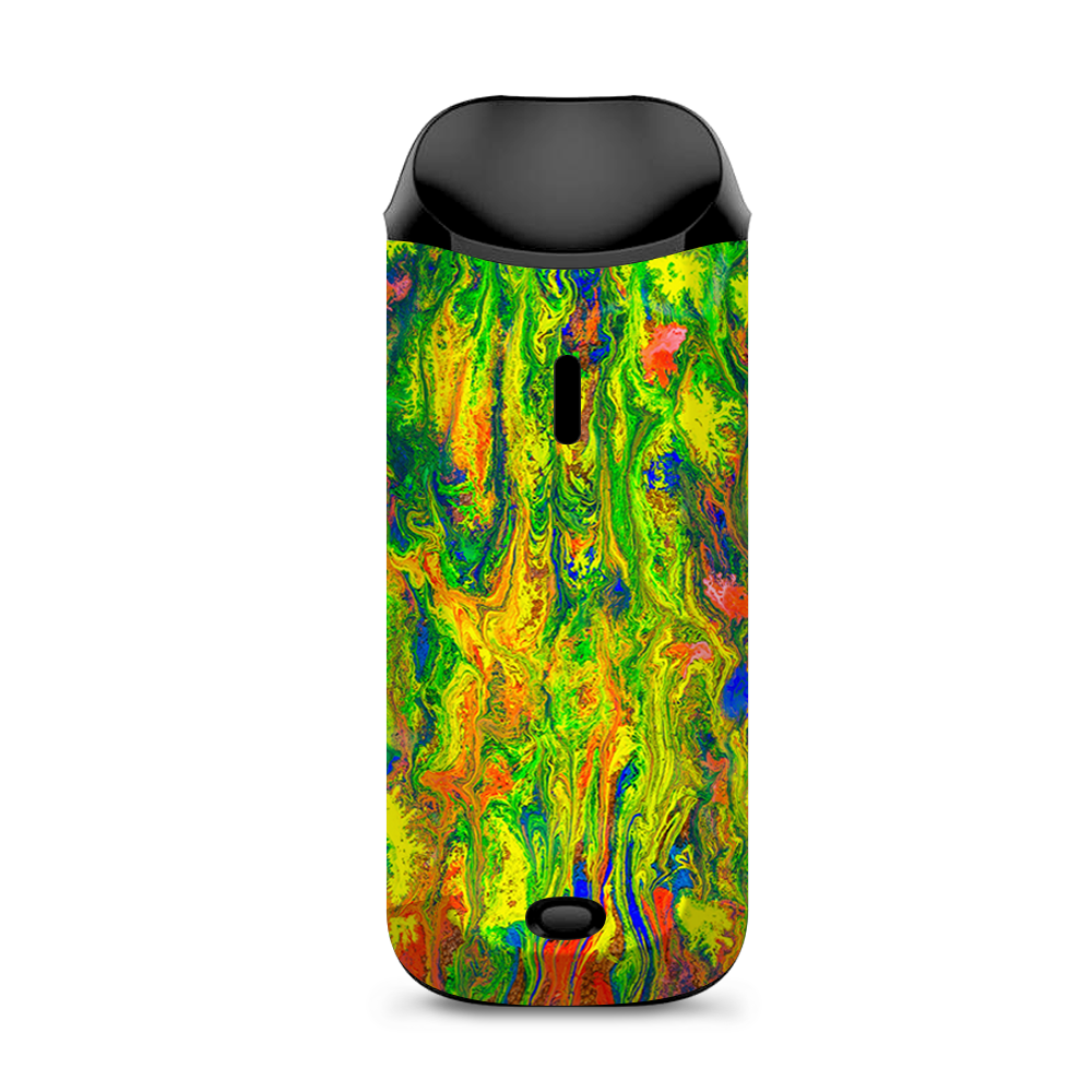  Green Trippy Color Mix Psychedelic Vaporesso Nexus AIO Kit Skin