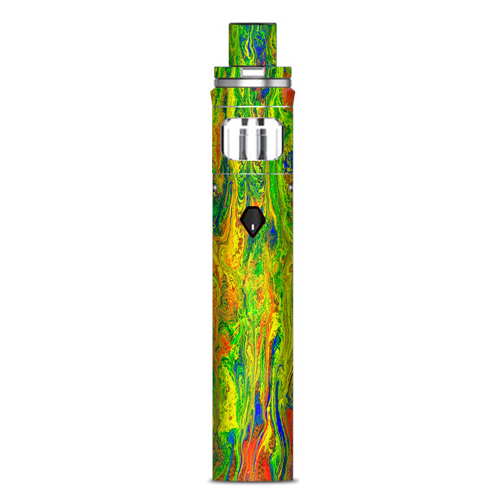  Green Trippy Color Mix Psychedelic Smok Nord AIO Stick Skin