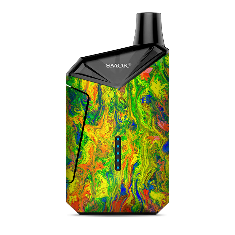  Green Trippy Color Mix Psychedelic Smok  X-Force AIO Kit  Skin