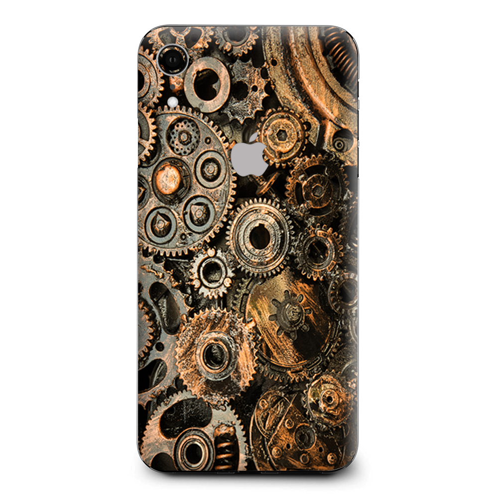 Old Gears Steampunk Patina Apple iPhone XR Skin