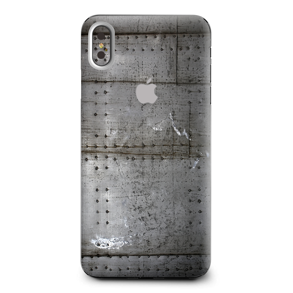 Old Metal Rivets Panels Apple iPhone XS Max Skin