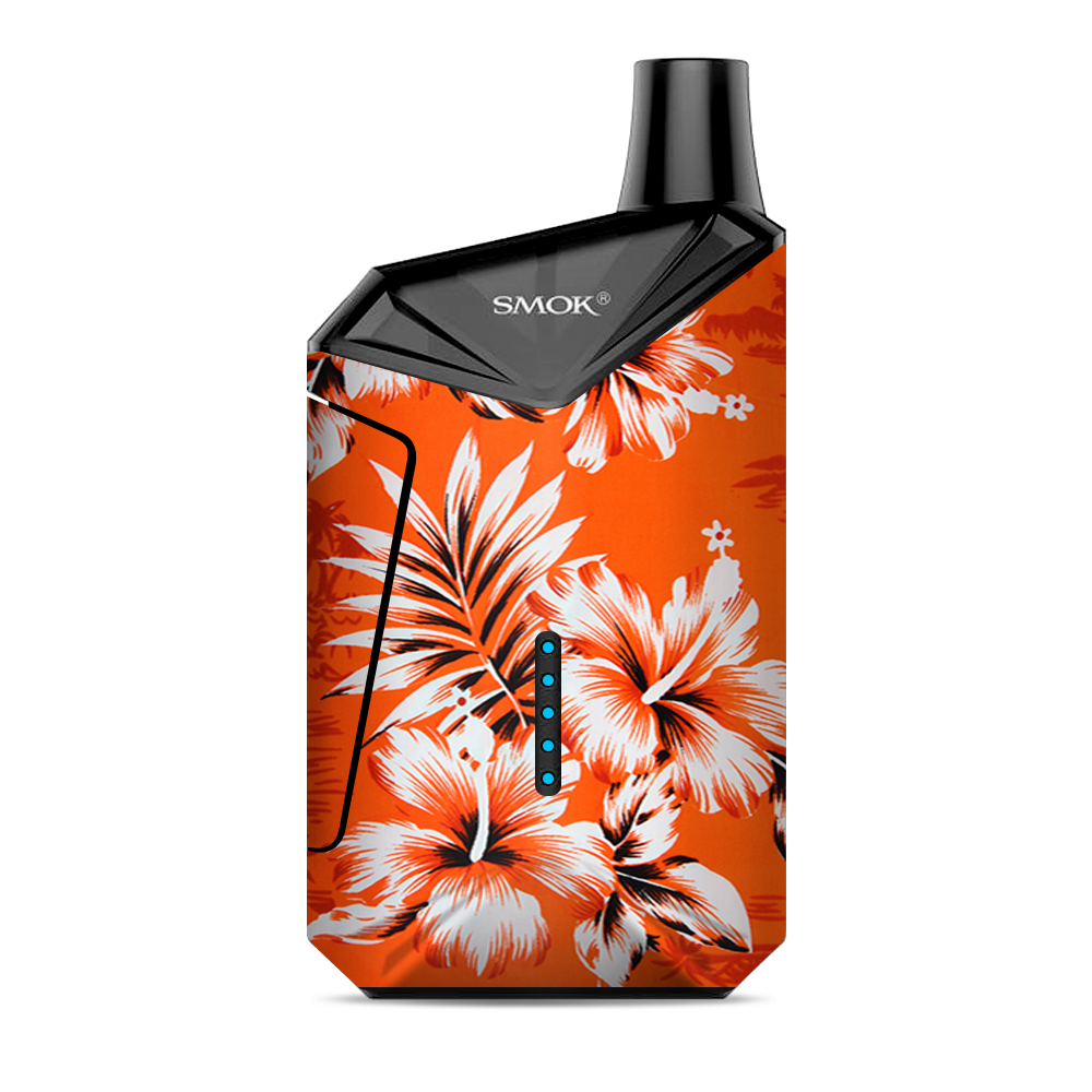  Orange Tropical Hibiscus Flowers Smok  X-Force AIO Kit  Skin