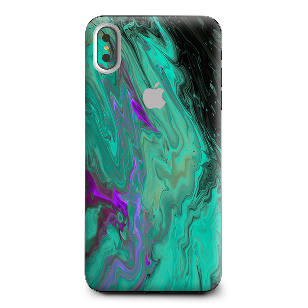 Paint Swirls Abstract Watercolor Apple iPhone XS Max Skin