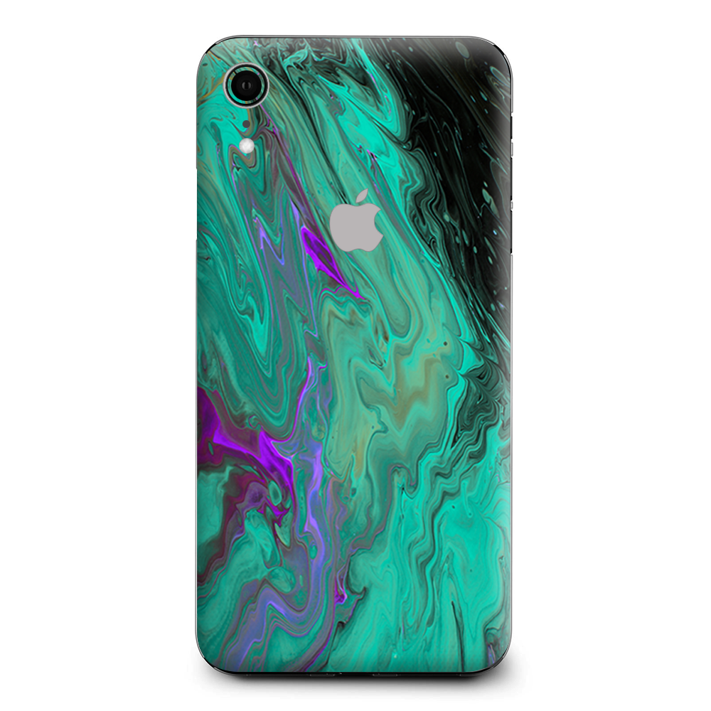 Paint Swirls Abstract Watercolor Apple iPhone XR Skin
