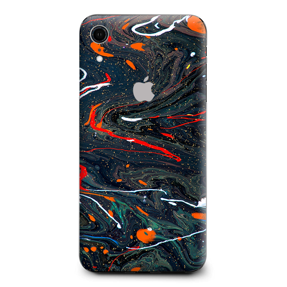 Paint Splatter Swirls Apple iPhone XR Skin
