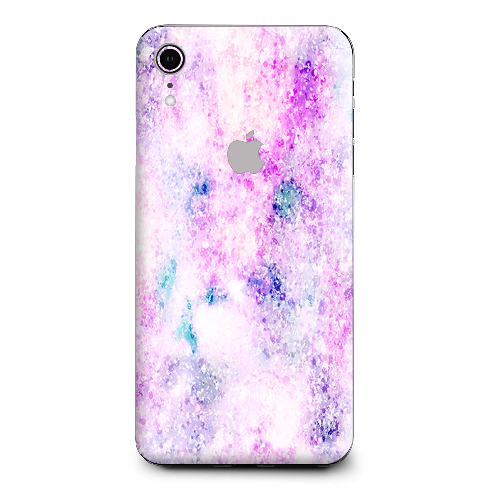 Pastel Crystals Pink Purple Pattern Apple iPhone XR Skin