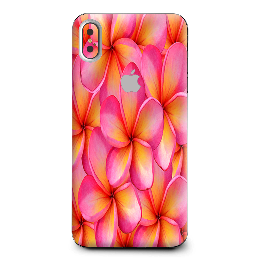 Plumerias Pink Flowers Apple iPhone XS Max Skin