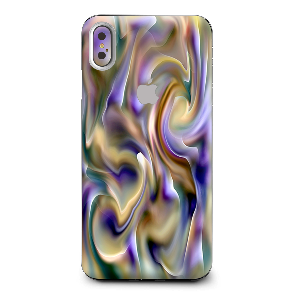 Resin Swirl Opalescent Oil Slick Apple iPhone XS Max Skin