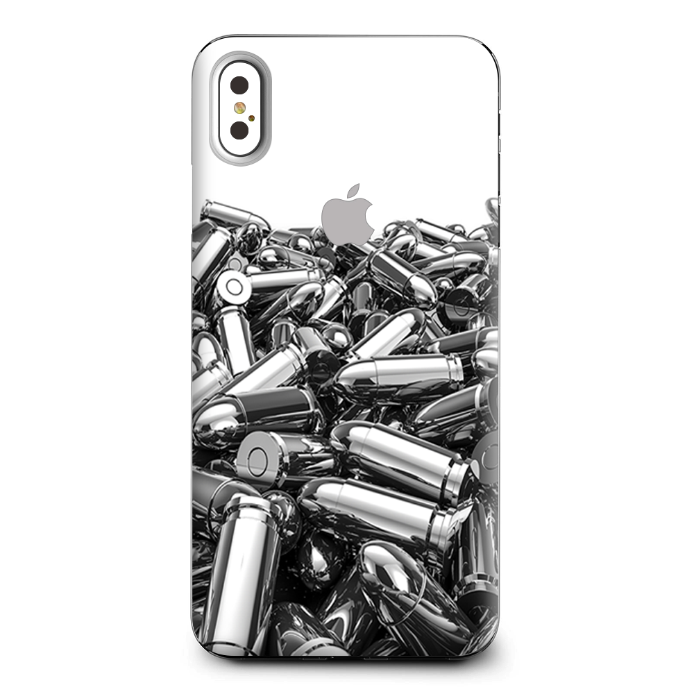 Silver Bullets Polished Black White Apple iPhone XS Max Skin