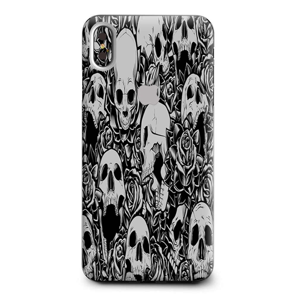 Skulls N Roses Black White Screaming Apple iPhone XS Max Skin