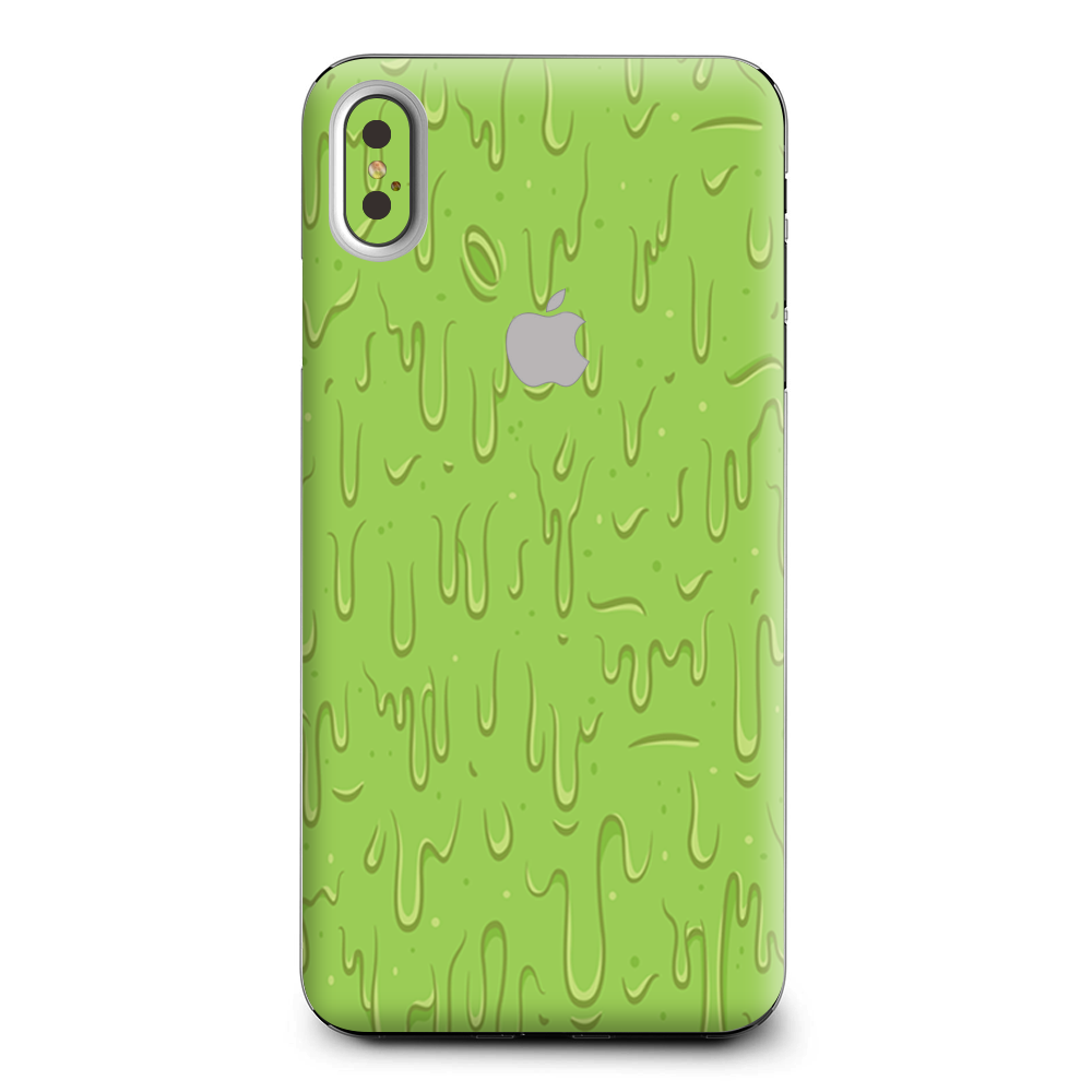 Dripping Cartoon Slime Green Apple iPhone XS Max Skin