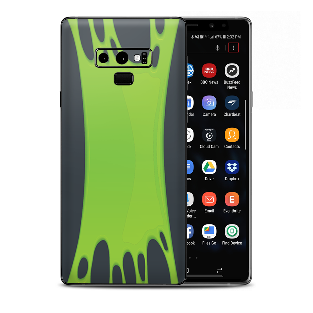 Stretched Slime Green Samsung Galaxy Note 9 Skin