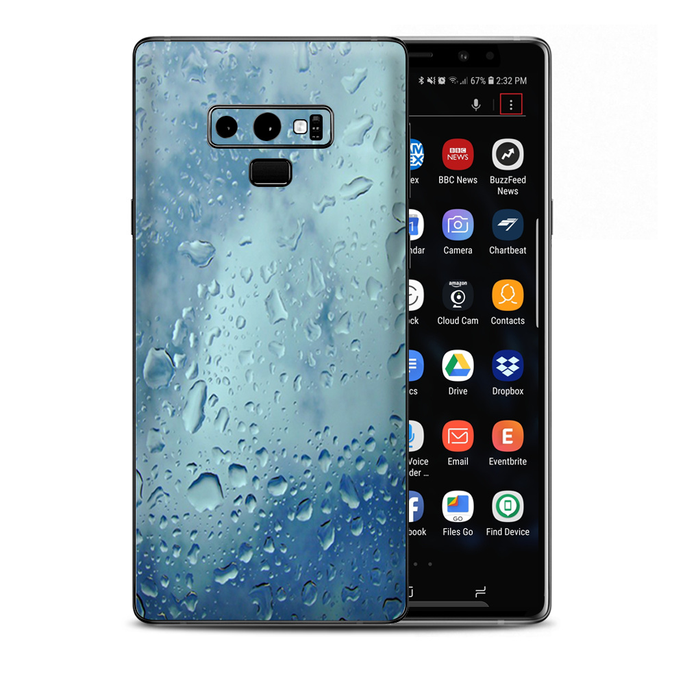 Raindrops Samsung Galaxy Note 9 Skin