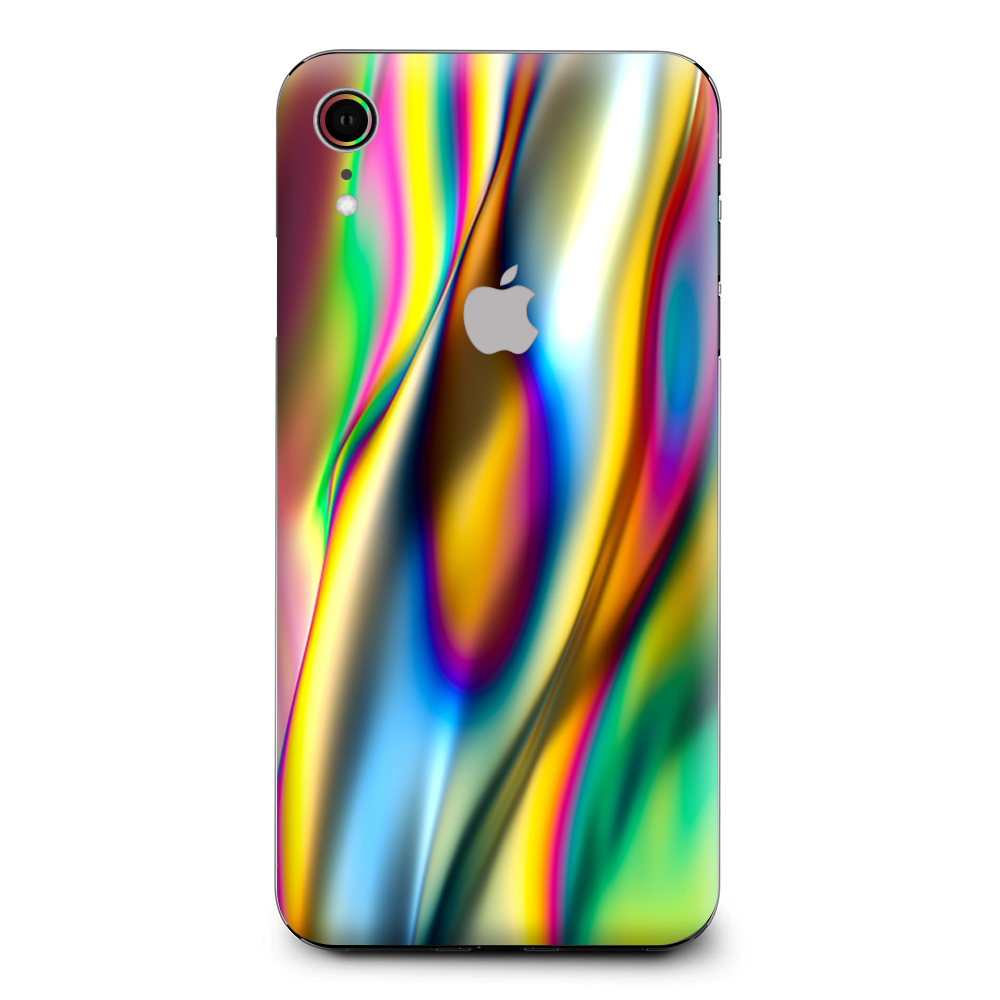 Oil Slick Rainbow Opalescent Design Awesome Apple iPhone XR Skin