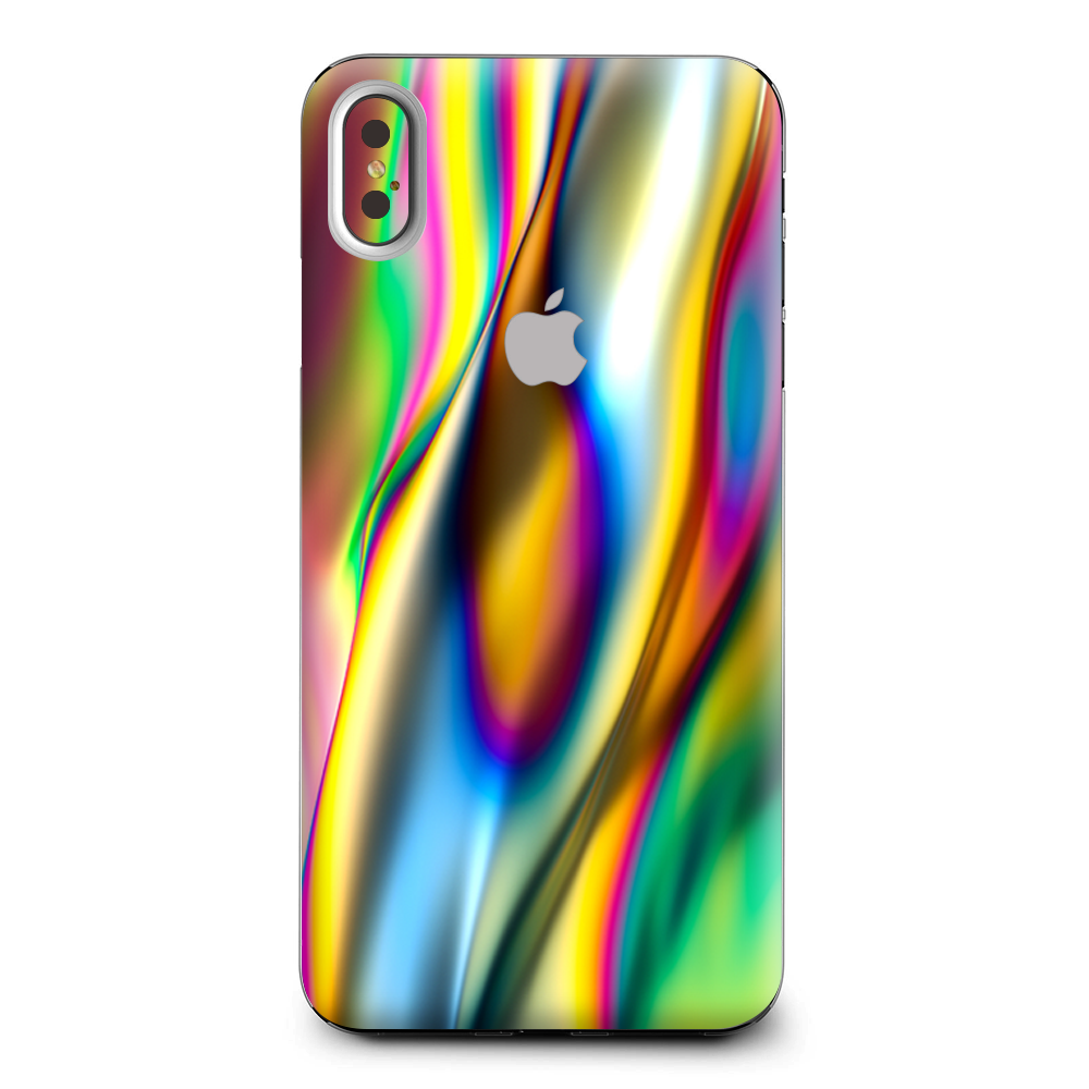 Oil Slick Rainbow Opalescent Design Awesome Apple iPhone XS Max Skin