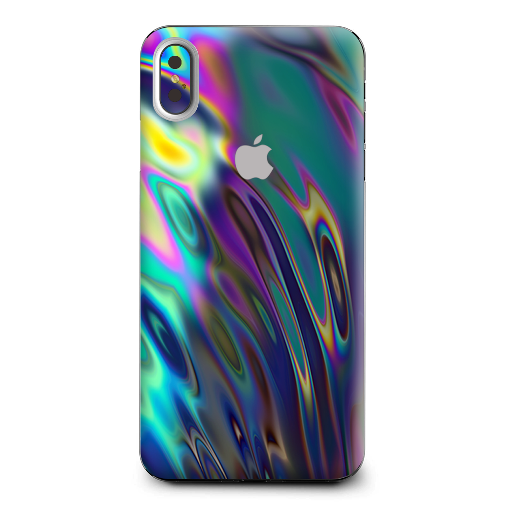 Oil Slick Opal Colorful Resin Apple iPhone XS Max Skin