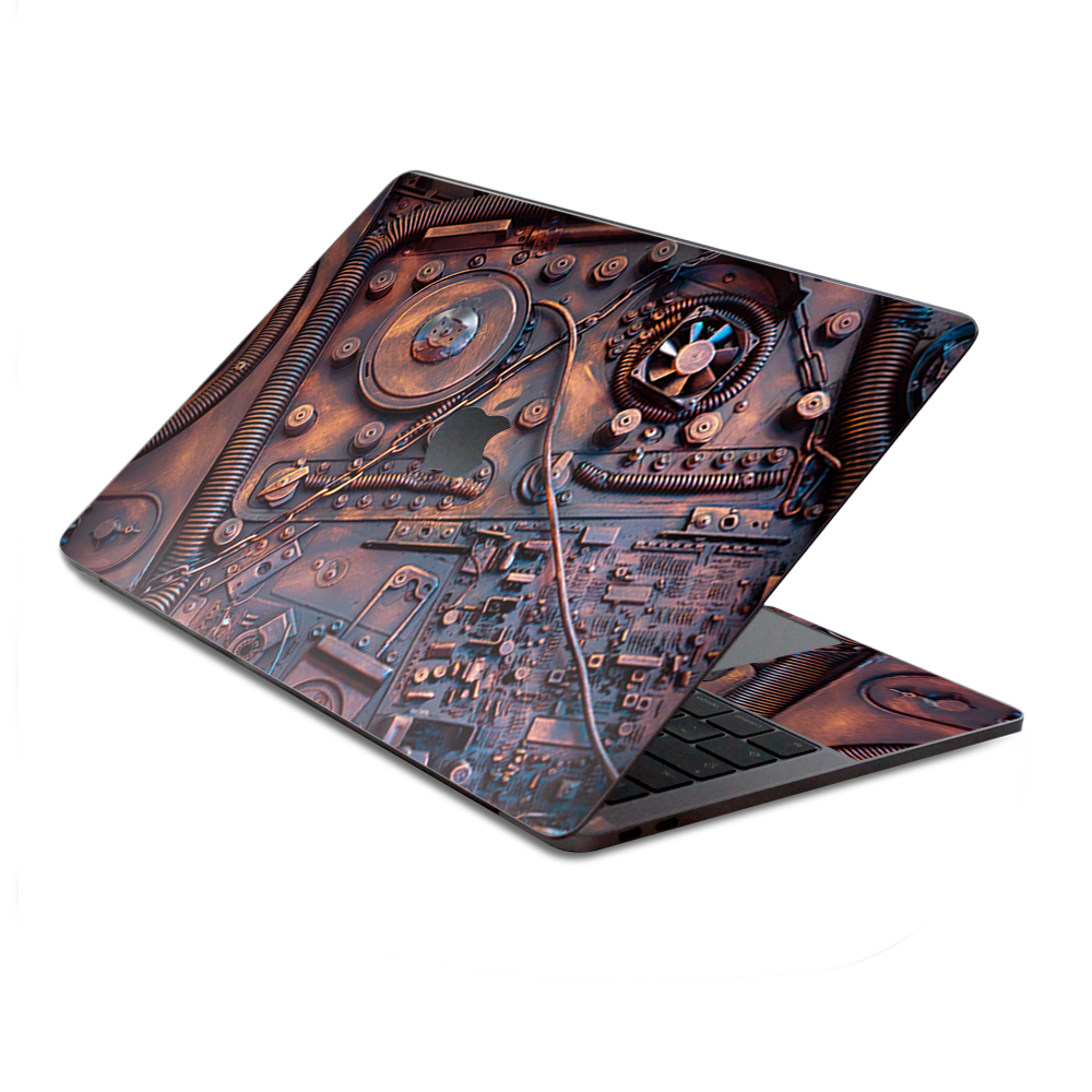 Steampunk Metal Panel Vault Gear  Skin For Macbook Pro 13 inch Retina  Touch Bar –