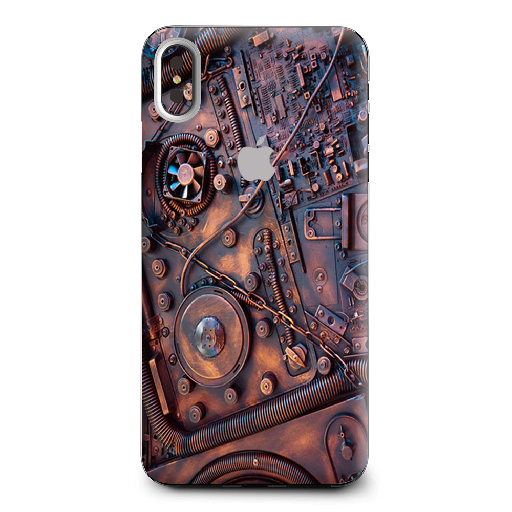 Steampunk Metal Panel Vault Fan Gear Apple iPhone XS Max Skin