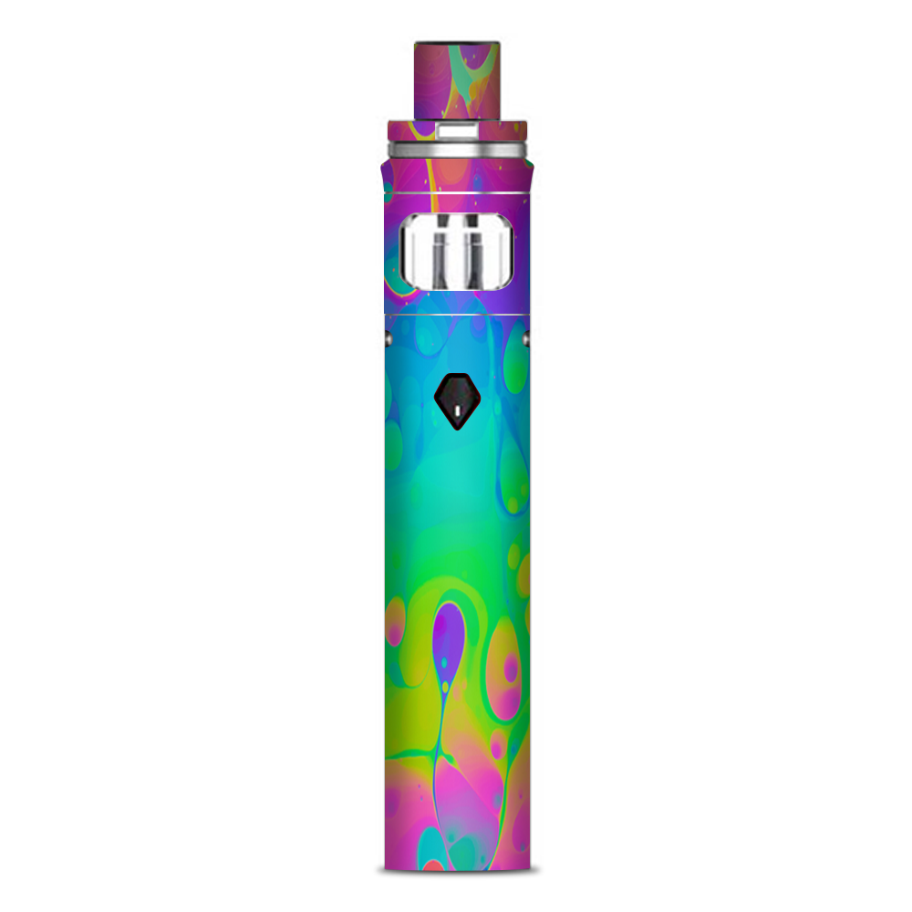  Trippy Tie Die Colors Dripping Lava Smok Nord AIO Stick Skin