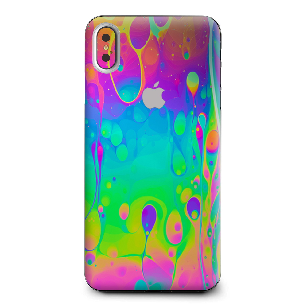 Trippy Tie Die Colors Dripping Lava Apple iPhone XS Max Skin