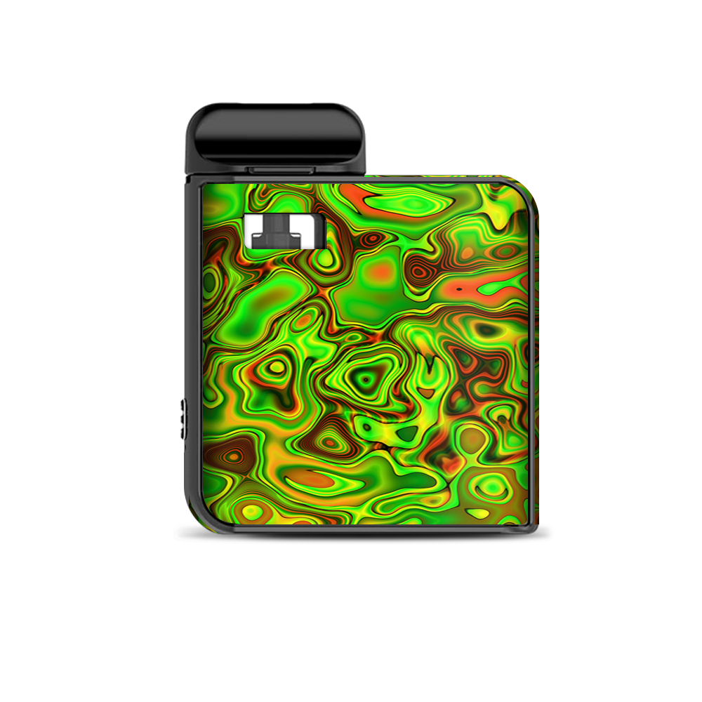  Green Glass Trippy Psychedelic Smok Mico Kit Skin