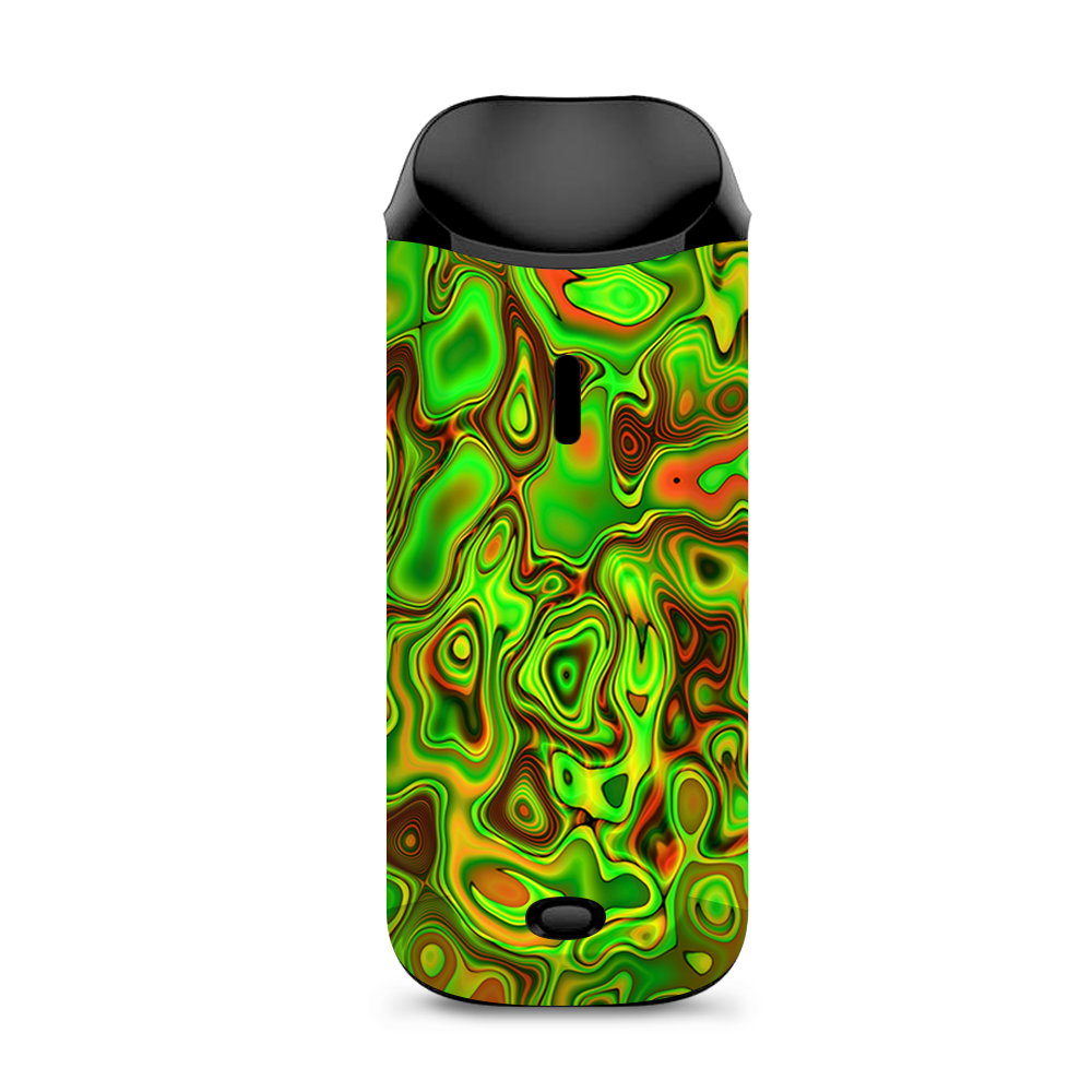  Green Glass Trippy Psychedelic Vaporesso Nexus AIO Kit Skin
