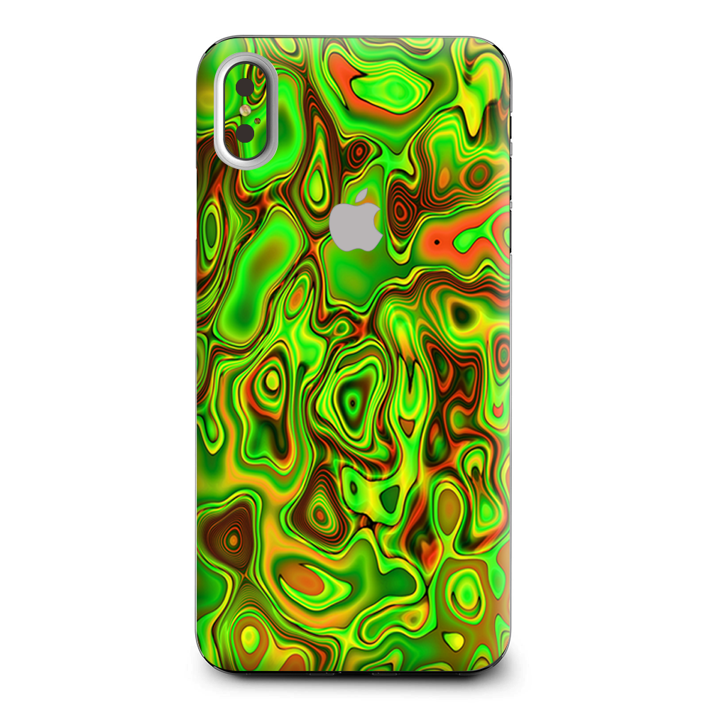 Green Glass Trippy Psychedelic Apple iPhone XS Max Skin