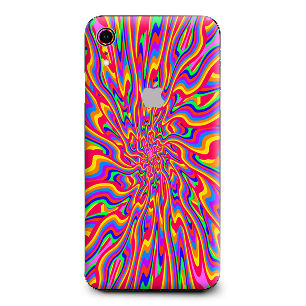 Optical Illusion Colorful Holographic Apple iPhone XR Skin