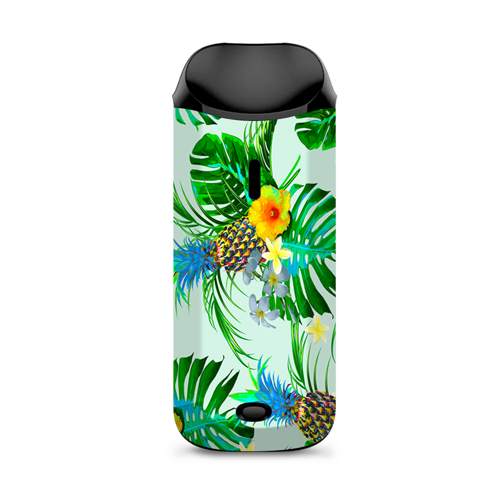  Tropical Floral Pattern Pineapple Palm Trees Vaporesso Nexus AIO Kit Skin